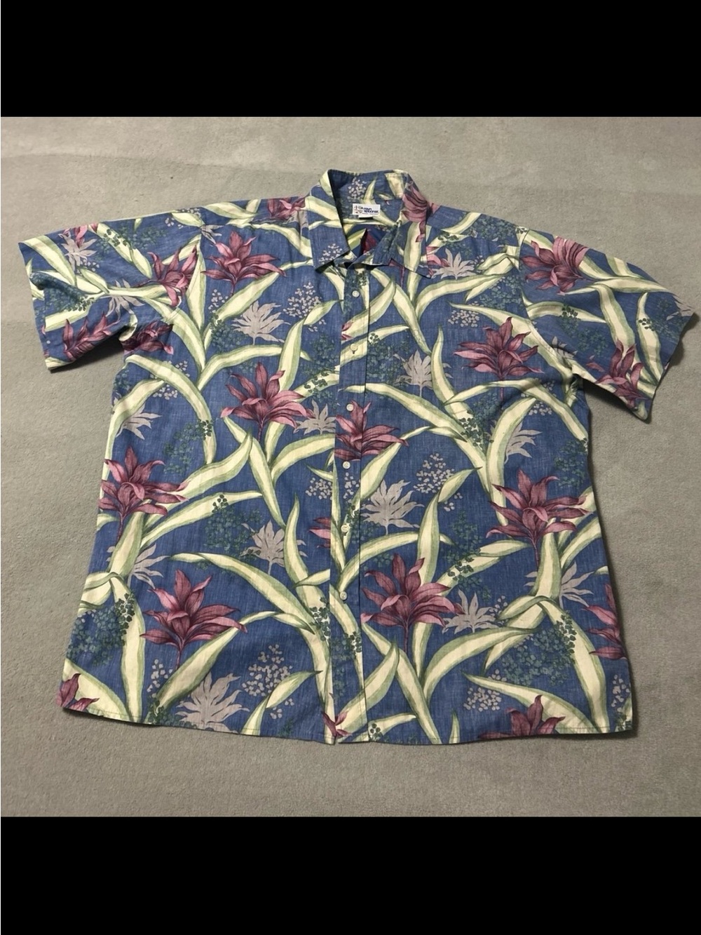 Reyn Spooner Tropical Floral Print Hawaiian Casual Button Shirt - Size XXXL
